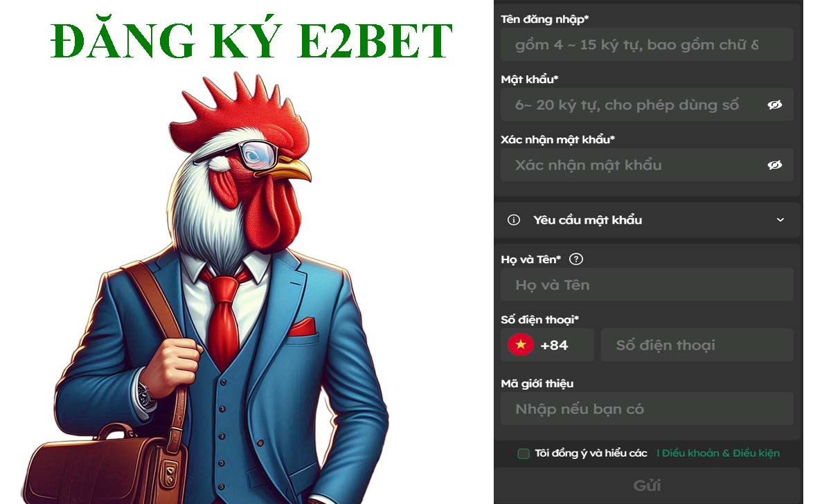 Điền forrm đăng ký E2BET